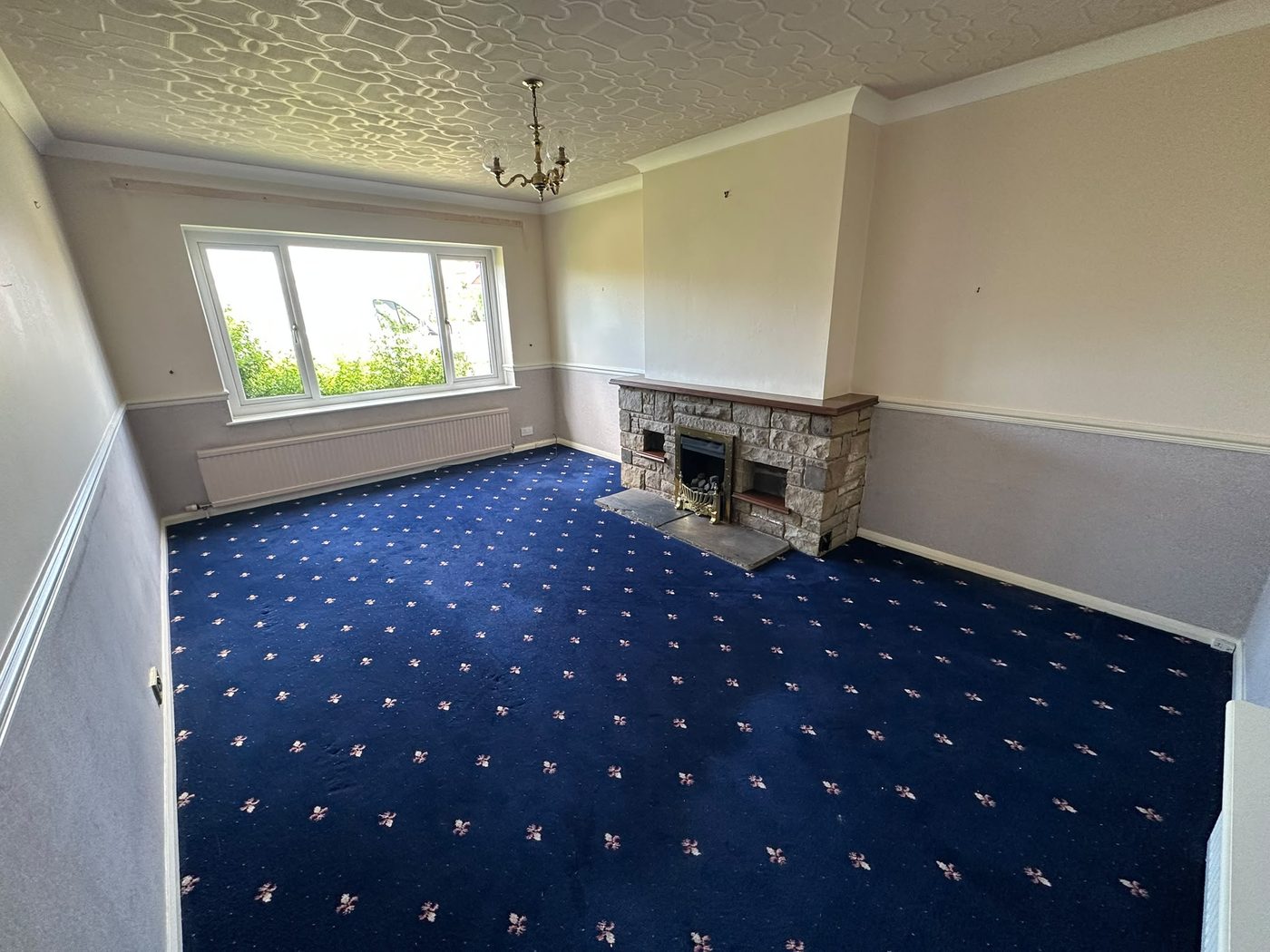 Main living room after house clearance in Tadcaster