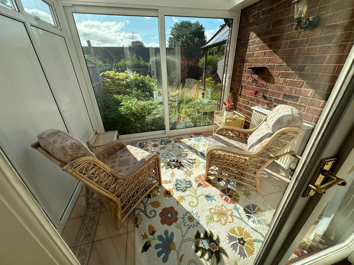 Conservatory before clearance in Tadcaster